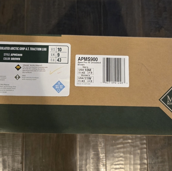 Muck Boots Mens Apex Insulated Arctic Grip AT Traction Lug Boot - Picture 6 of 6